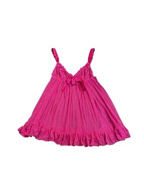 Vintage Y2K Victoria’s Secret Babydoll Bow Front Ruffle Fairy Coquette